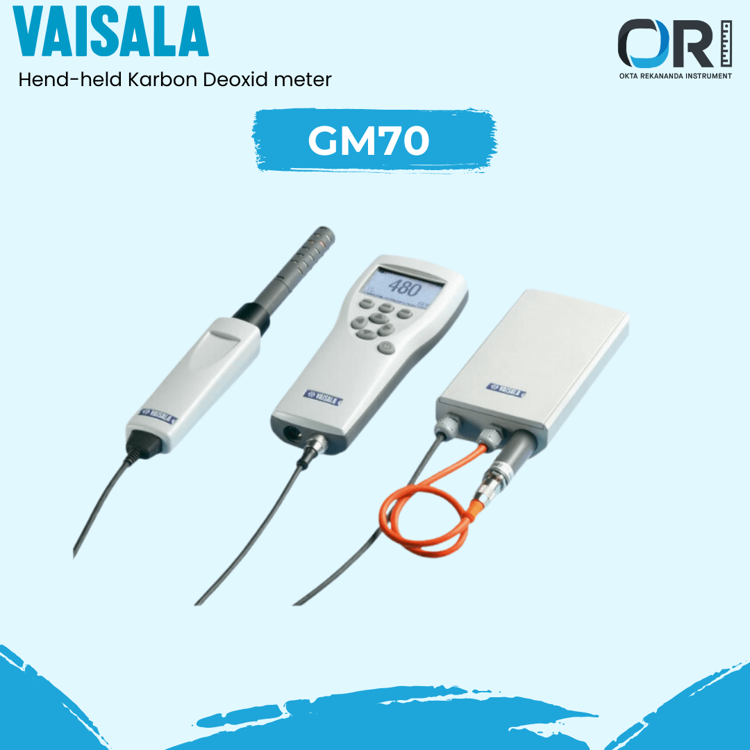 Vaisala GM70 [GM70D4A1C0A0B] Handheld Carbon Dioxide (CO2) Meter, 0-2000ppm CO2 Range, 1.9m Cable (