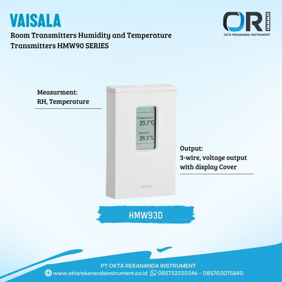 VAISALA HMW93D (Room Transmitters Temperature & Humidity)