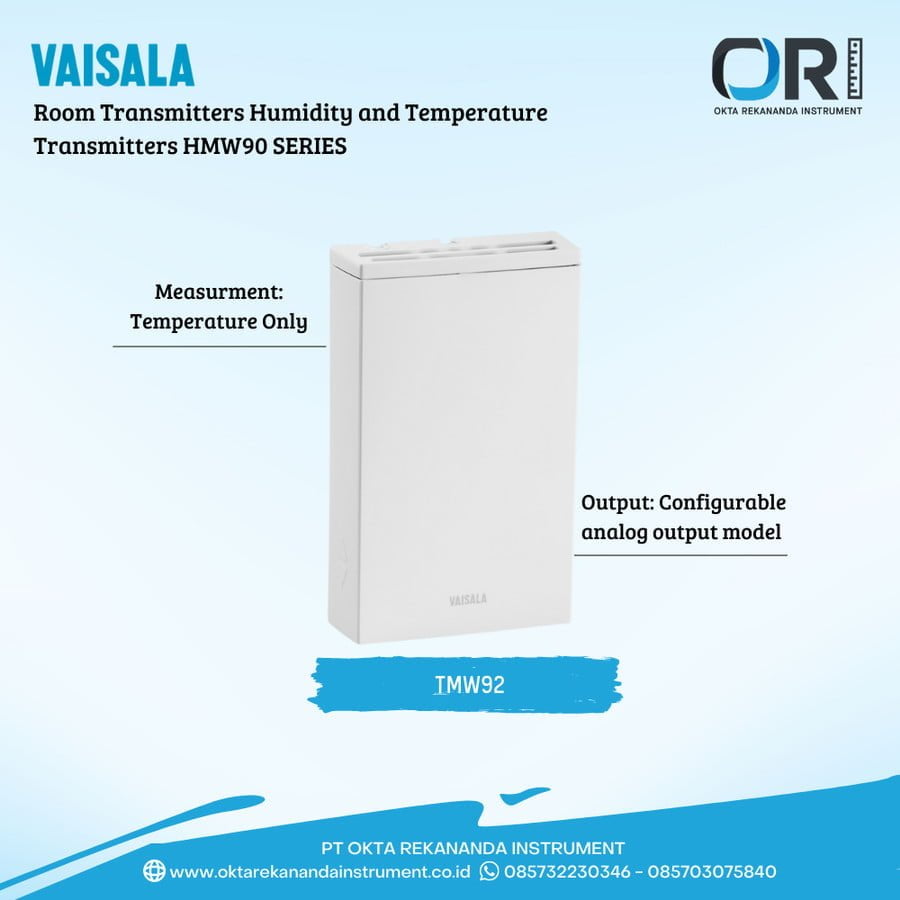 Vaisala TMW 92 (Room Transmitters and Humidity Series HMW90)